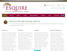 Tablet Screenshot of esquiretitle.com